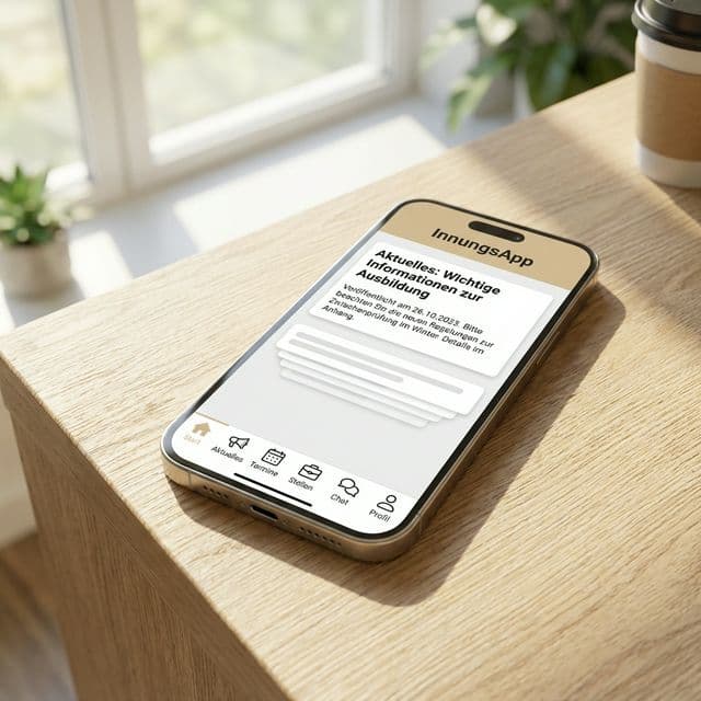 InnungsApp PRO Mobile Interface